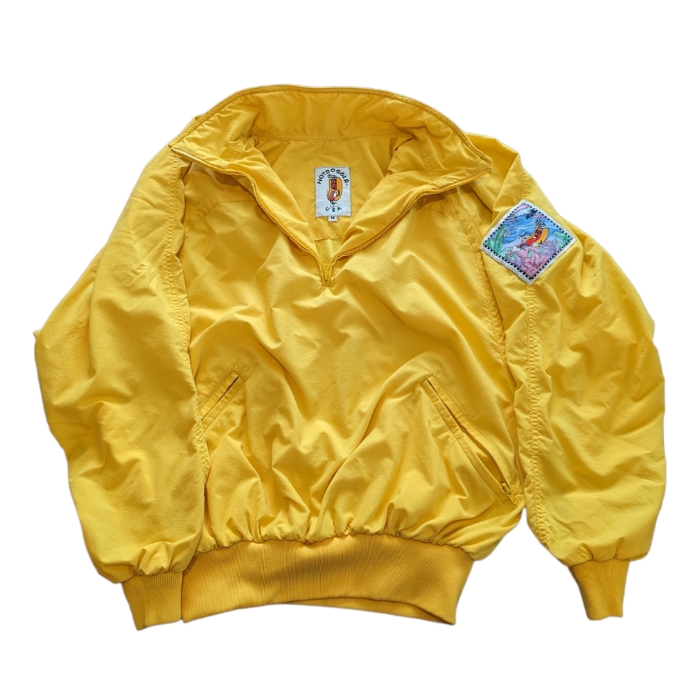 Yellow Hotdogger USA quart zip pullover